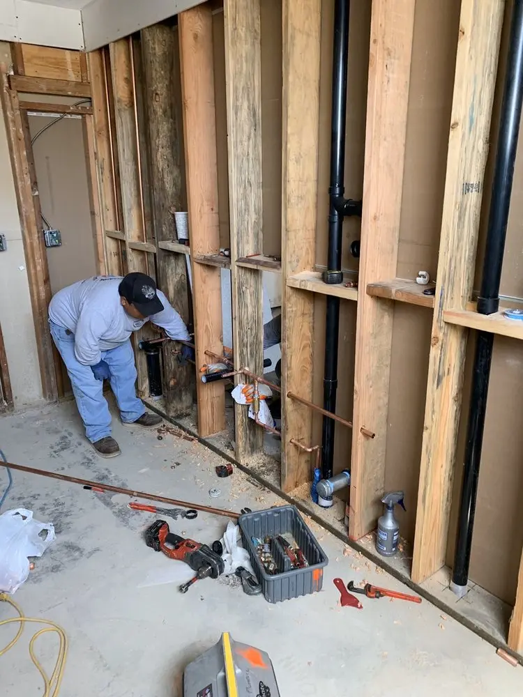 Commercial rough-in plumbing for Gas Line Repair in Great Oaks